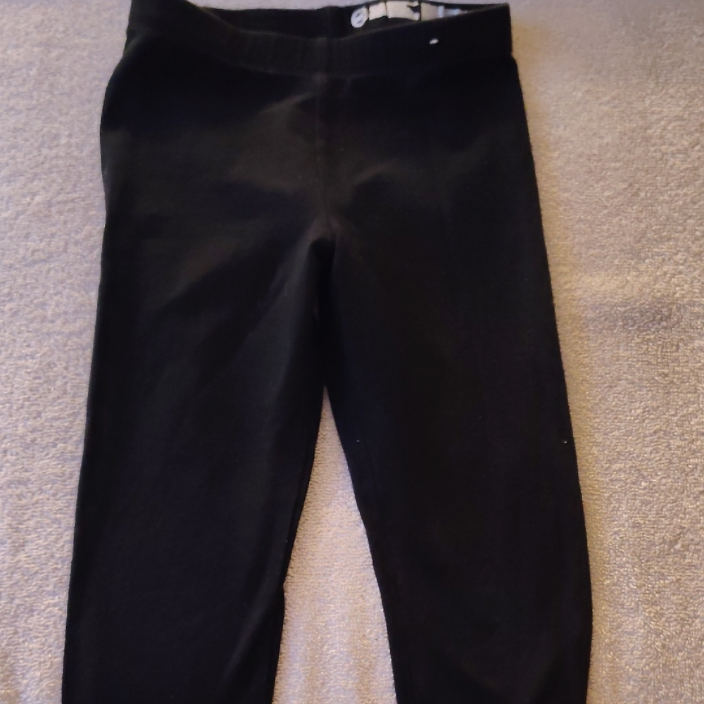 Wonder Nation Black Leggings Stretchy Elastic Waist